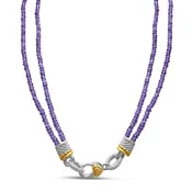 Amethyst Silver Necklace