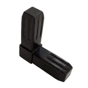 100-300-S 2-Way Black Steel-Core Connector