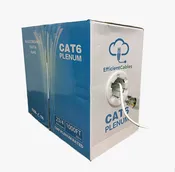 1000ft Bulk Cat6 Plenum CMP Rated UTP Ethernet Cable