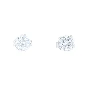 0.67ctw Round Brilliant Cut Diamond Stud Earrings