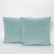 Aqua Velvet Pillow