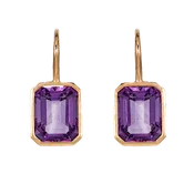 Amethyst Single Drop Earrings