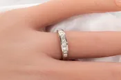 14k 1.00 CTW Princess Cut Diamond Wedding Band