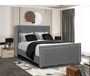 Winged Beaded Bed Frame