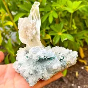 Amethyst with Selenite Gypsum Specimen