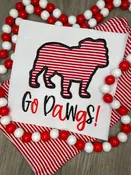 Go Dawgs Appliqué Tee or Short Set – Personalized
