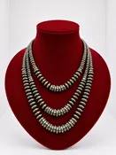 3 Strand Saucer Navajo Necklace