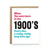 1900's Birthday Card