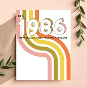 1986 Birthday Card