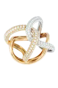 112-08251 18k 3Tone Gold Diamond Ring - Multiple Round Brilliant Cut Diamonds 1.74ct S036920