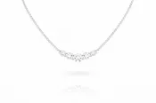 ALOR 5-DIAMOND CHAIN NECKLACE