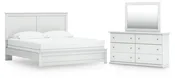 Bostwick Shoals King Panel Bed, Dresser and Mirror