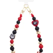 Bulldogs Beaded Cellphone Wristlet