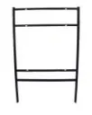 24″W x 18″H Black Angle Iron Frame w/ Top Rider – 5 pack