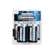 4 Pack C Cell Size Alkaline Batteries From Rayovac©