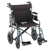 22 inch Transport Chair w/ 12 inch Rear Wheels