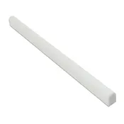 1/2X12 Honed Thassos White Marble Pencil Liner