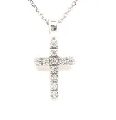 0.17CTW Diamond Cross Pendant