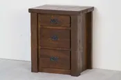 Barnwood 3 Drawer Nightstand