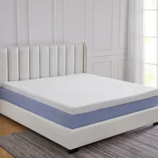 Cheer Collection 2 Inch Gel Infused Memory Foam Bed Topper with Washable Bamboo Cover