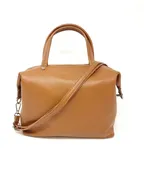 German Fuentes Leather Crossbody (Camel)