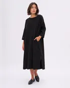 3/4 Sleeve Boat Neck T-Shirt Dress
