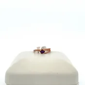 10k Rose Gold Birthstone Ring - Amethyst