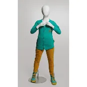 Animated Egghead Youth Mannequin -- 4'2"H Large Size