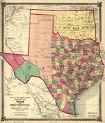 Texas County Map 1875