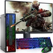 HP G2 RGB 6th Gen. SFF Gaming Desktop Computer RGB KB & Mouse Windows 11 Pro (Renewed)