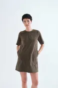 Compania Fantastica-Short Sleeve Cord Dress