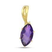 Marquise Amethyst Twist Bale Pendant — Creative Jewelers