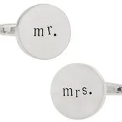 Mr. and Mrs. Wedding Cufflinks