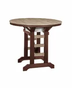 48 in. Round Poly Table With Party Bowl