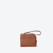 Allan K Vita Dama Woven Leather Wallet | Nutmeg