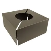 10.125" x 10.125" x 5" Square Aluminum Base Cover for 4" OD Round Light Pole
