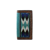 3D Belt Company Men's Blue Arrow Wool Rug Rodeo Wallet D250005002