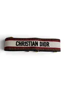 Christian Dior Canvas Embroidered Shoulder Strap