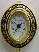 12 Gold tone watch faces