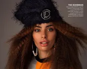 Navy Eyelash Beret