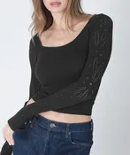 Long Sleeve Knit Top — The Oasis Salon & Boutique