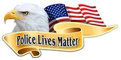 971 ProSticker (One) 3" X 6" Patriot Series"Police Lives Matter" Blue Line Eagle Support Decal Sticker