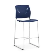 Armless Plastic Counter Height Stool