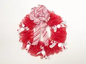 Christmas - Candy Cane Mesh Wreath