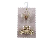2 Pc Gold Novelty Hair Claws
