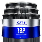 100-Pack - Cat 6 Ethernet Cable CCA