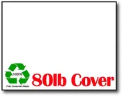 100% Recycled Cardstock | White | 4.25" X 5.5" (80lb Cover)