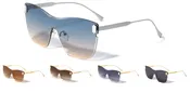 Beveled Edge Butterfly Shape Fashion Sunglasses