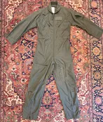 Men’s Vintage 1985 Size 40L Sage Green U.S. Military Flight Suit Coverall Flyers — Madrona Wear