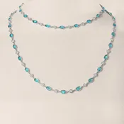 Brazilian Paraiba and Diamond By The Yard